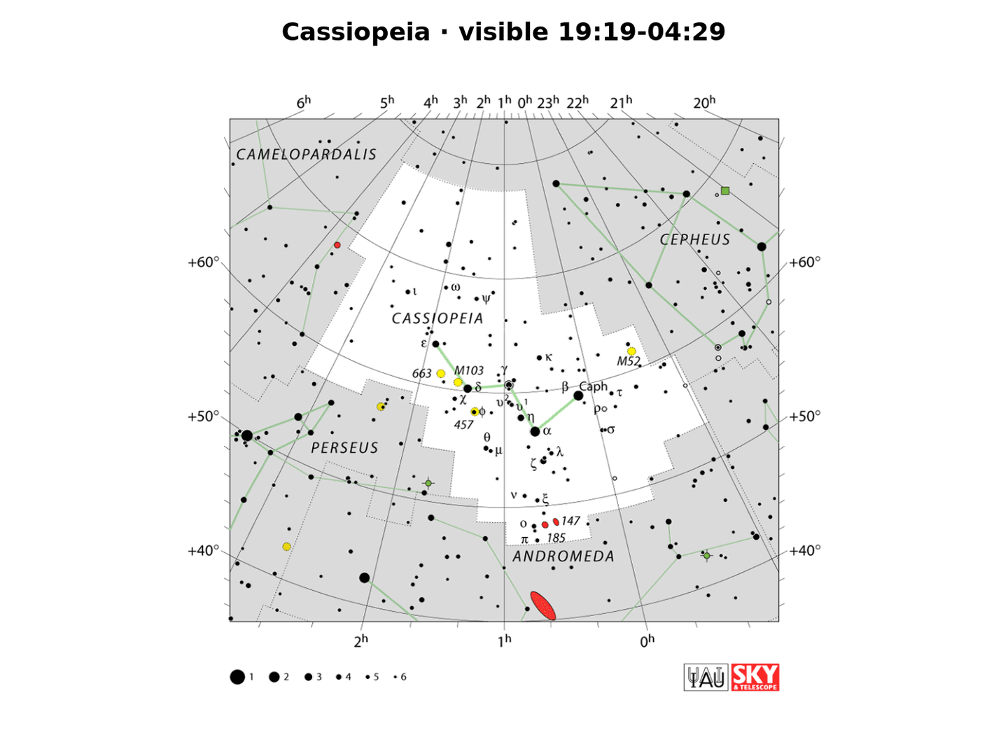 Cassiopeia · IAU chart
