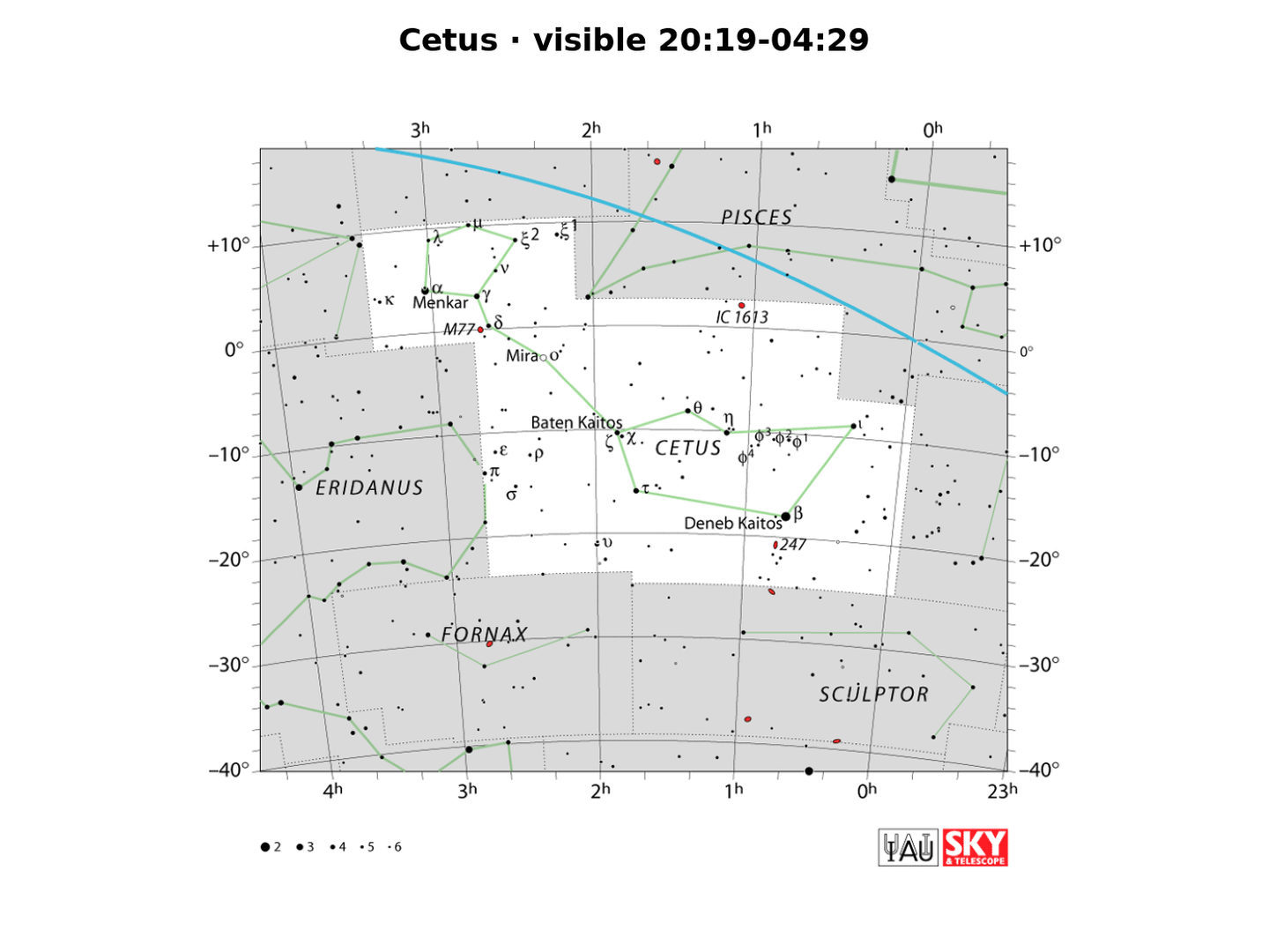 Cetus · IAU chart