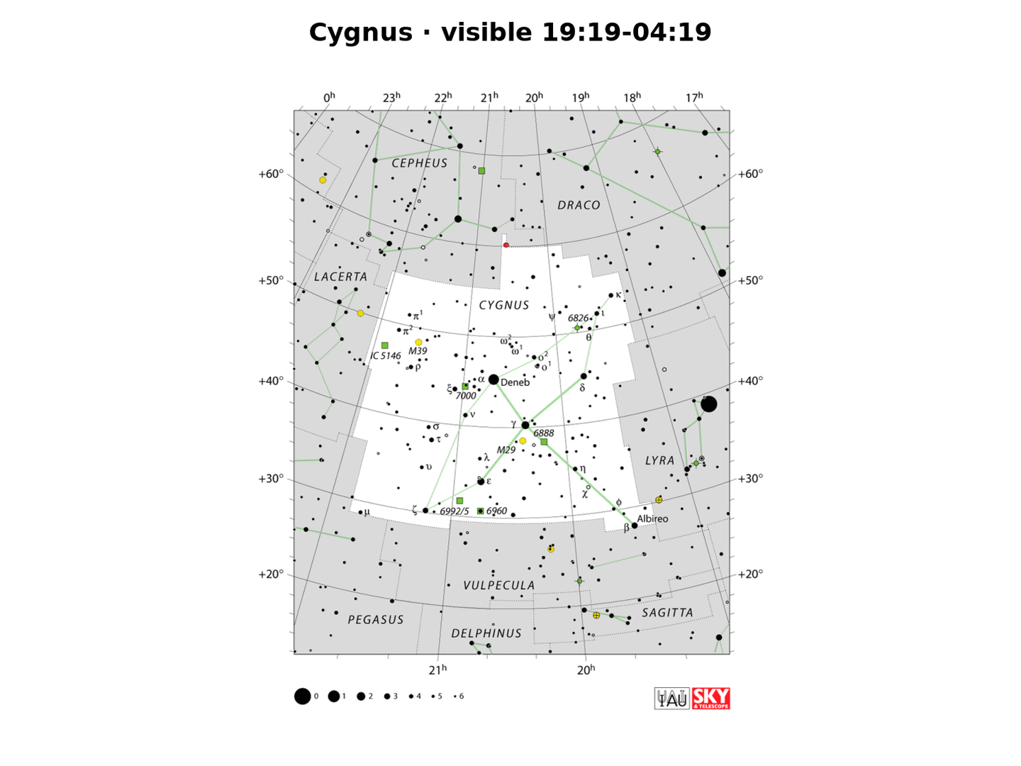 Cygnus · IAU chart