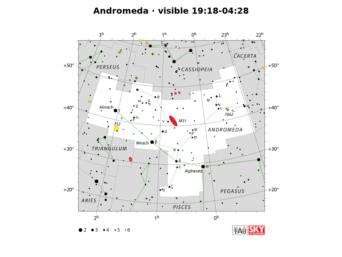 Andromeda · IAU chart