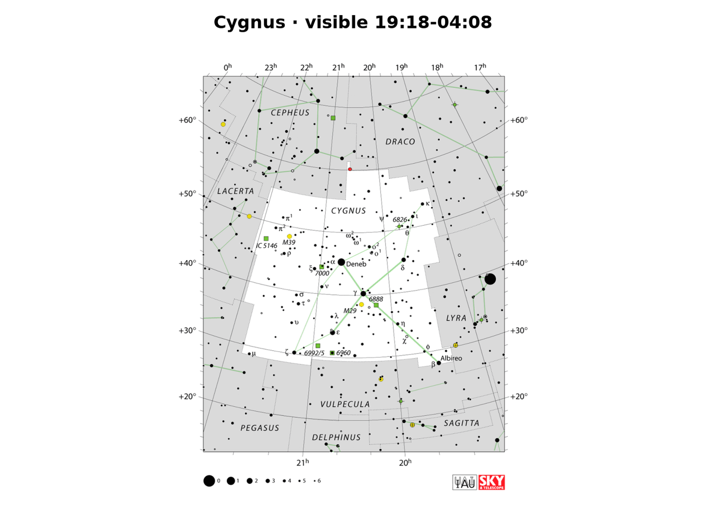 Cygnus · IAU chart