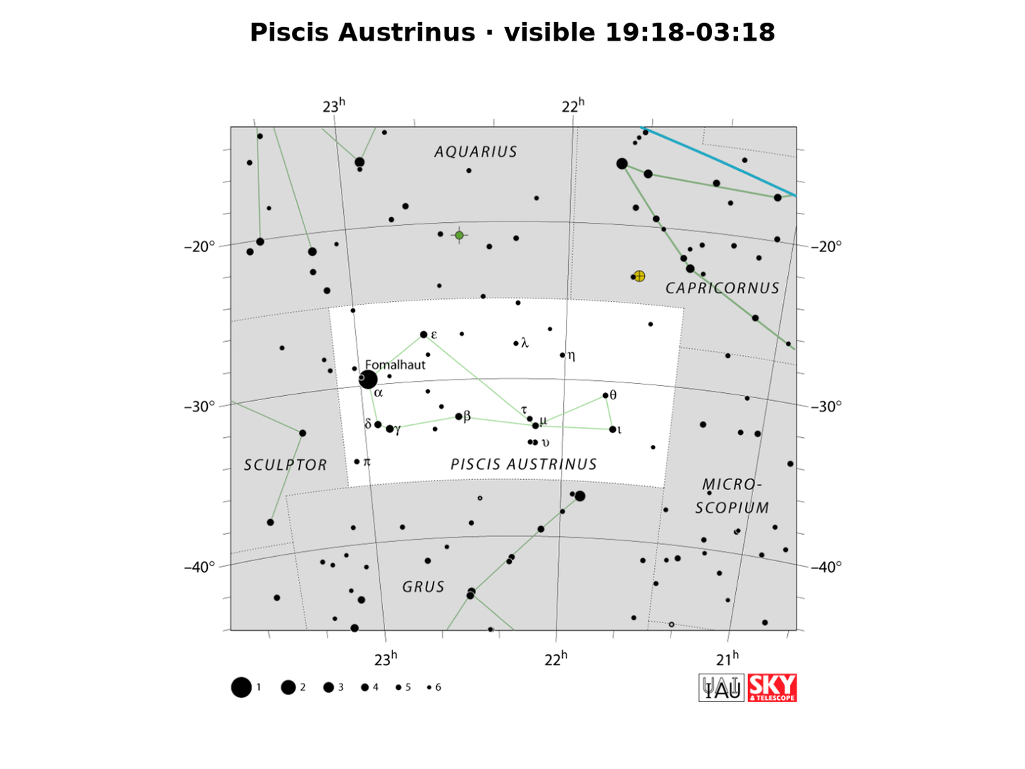 Piscis Austrinus · IAU chart